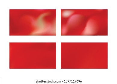 set of Vector Color Transititon Texture., Festive glowing a bright background. Abstract red gradient mesh background