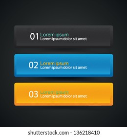 Set of vector colorful banners
