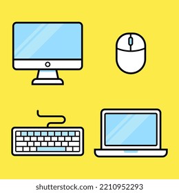 Set of Vector Computer Icons