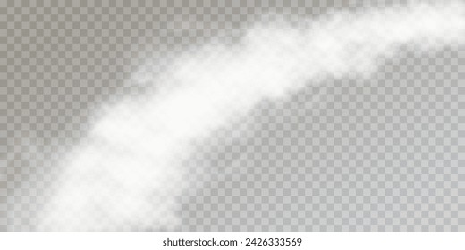 Set of vector condensation trails. Smoke