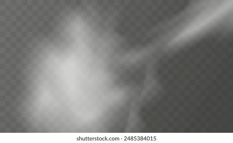 Set of vector condensation trails. Smoke.