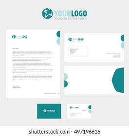 set of vector corporate identity templates