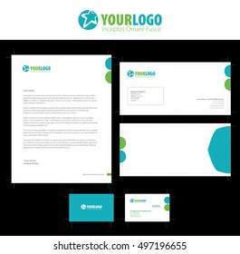 set of vector corporate identity templates