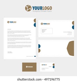set of vector corporate identity templates