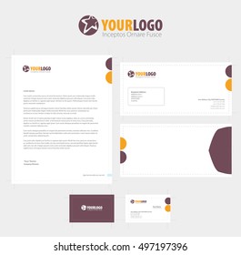 set of vector corporate identity templates