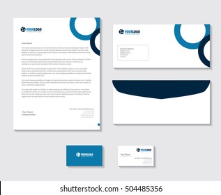 set of vector corporate identity templates. Modern business stationery design