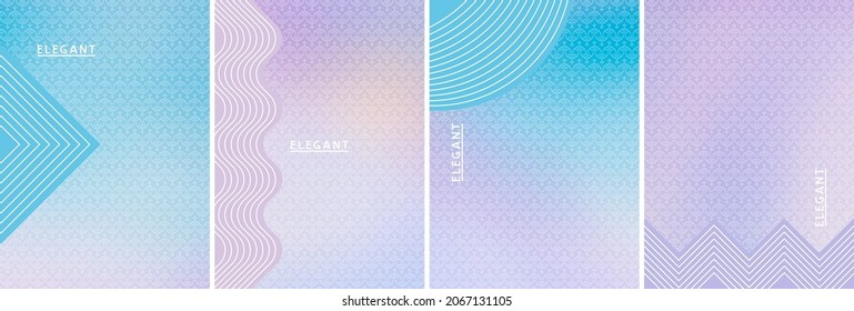 Set of vector cover templates. For flyers, posters and placards design. Vector illustration