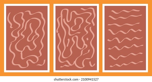 Set of vector creative trendy abstract templates for stories, social media, posts,marketing. Collection of minimal backgrounds, organic shapes, hand drawn layout with space for text, pastel colors