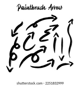 Set of vector curved arrows hand drawn. Sketch doodle style. Collection of pointers