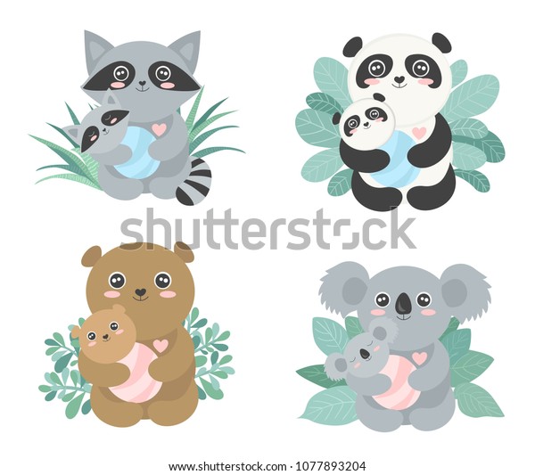 Descubra Conjunto De Mamas Lindas Vectoras Panda Imagenes De Stock En Hd Y Millones De Otras Fotos Ilustraciones Y Vectores En Stock Libres De Regalias En La Coleccion De Shutterstock Se Agregan Miles De Imagenes Nuevas De Alta Calidad Todos Los