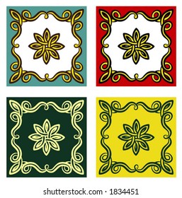 Set of vector decorative design elements. This is a vector image - you can simply edit colors and shapes.