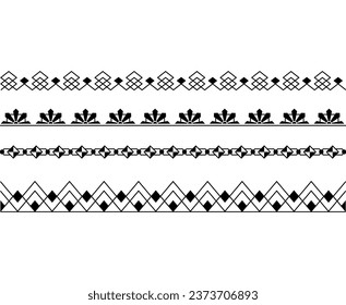 Set vector decorative separatings design