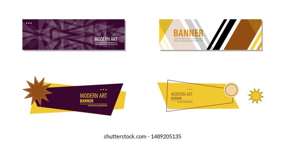 Set of Vector design Banner background.