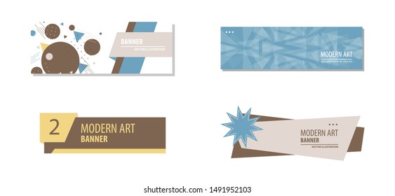 Set of Vector design Banner background.