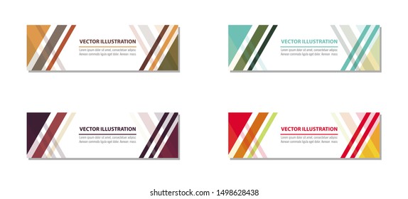 Set of Vector design Banner background.
