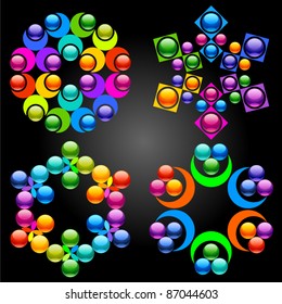 Set of vector design elements 1