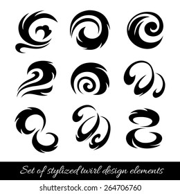 Set of vector design elements