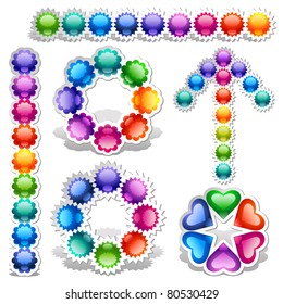 Set of vector design elements