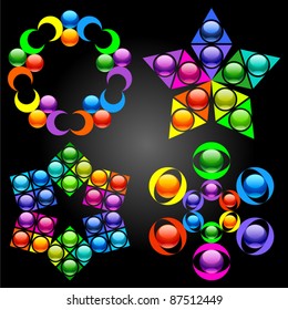 Set of vector design elements