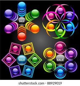 Set of vector design elements