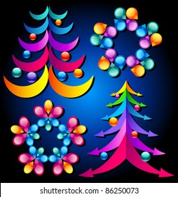 Set of vector design elements 3