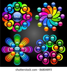 Set of vector design elements 3