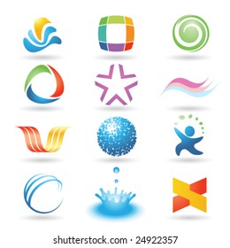 Set of vector design elements 8
