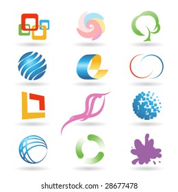 Set of vector design elements 9