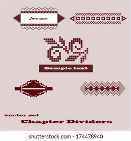 set vector design elements and page decor