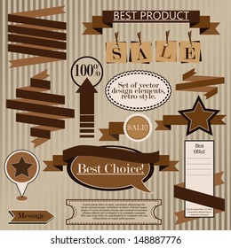 conjunto de elementos de diseño vectorial para la venta/sitio web/scrapbooking/decoración