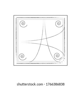 Set of Vector Design of a gray Line Ornament Frame with a elegant Theme