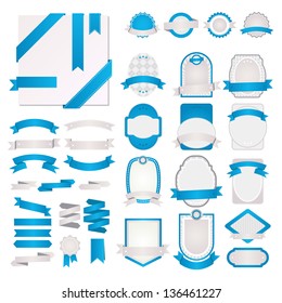 Set of vector design labels