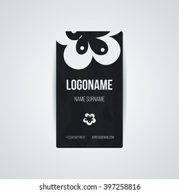 Set of vector design templates. Brochures in random colorful style. Vintage frames and backgrounds. Business card with floral symbol.