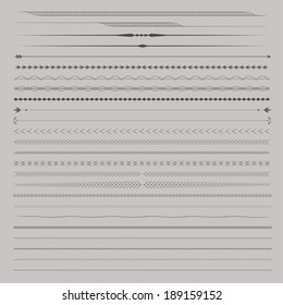 Set of Vector Dividers for page design