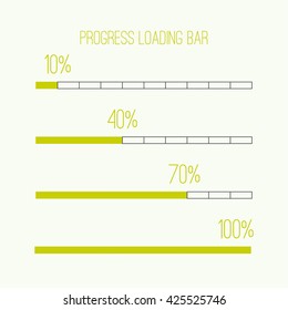 Set of vector downloaders. progress bar and loading icon. ui preloader web elements. 