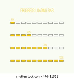 Set of vector downloaders. progress bar and loading icon. ui preloader web elements. 