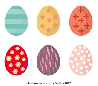 Set of  vector Easter eggs.