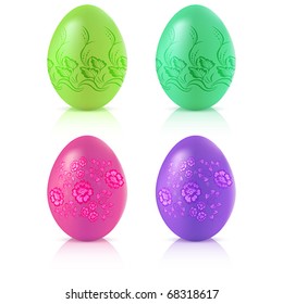 Set of Vector Easter Eggs. EPS10