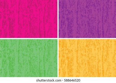 Set of vector easy to use grunge texture. Colorful abstract background.