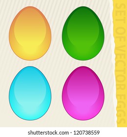 set of vector eggs