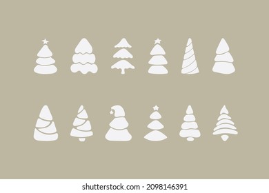 Set of vector elements for Christmas and New Year