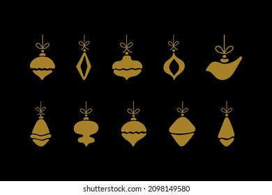 Set of vector elements for Christmas and New Year
