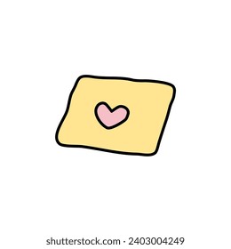 set of vector elements cute simple dolls