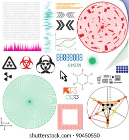 Set of vector elements for electronics design