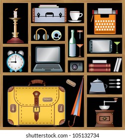 A set of vector elements of the household that may be needed in the journey