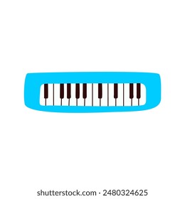 set of vector elements of music tools set