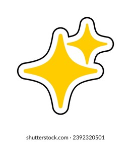 set of vector elements of stars design