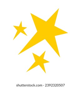 set of vector elements of stars graphic