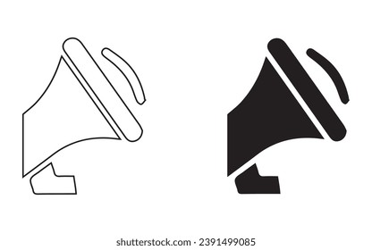 Set the vector emergency siren symbol in a flat design.