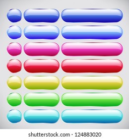 Set vector empty buttons